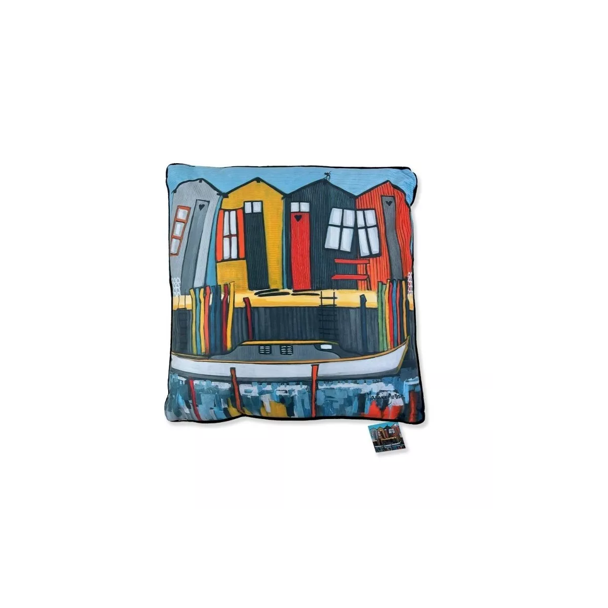 Coussin M Gonnin Cabanes de Pêche  45x45