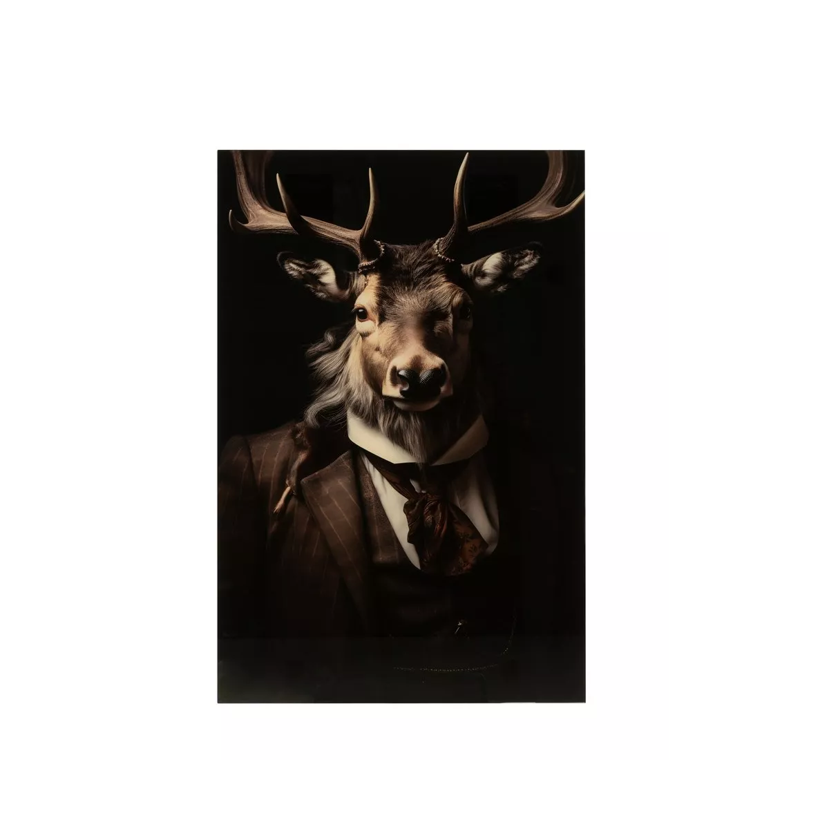 Tableau Cerf  Verre 60x90