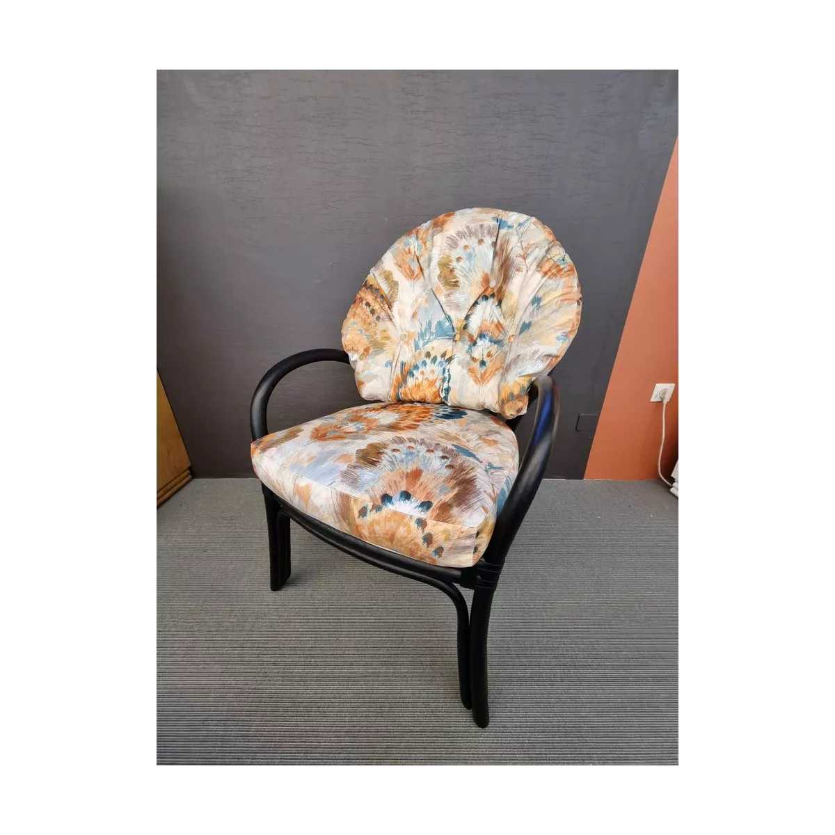 Fauteuil de Jeux Noir Tissu Segall