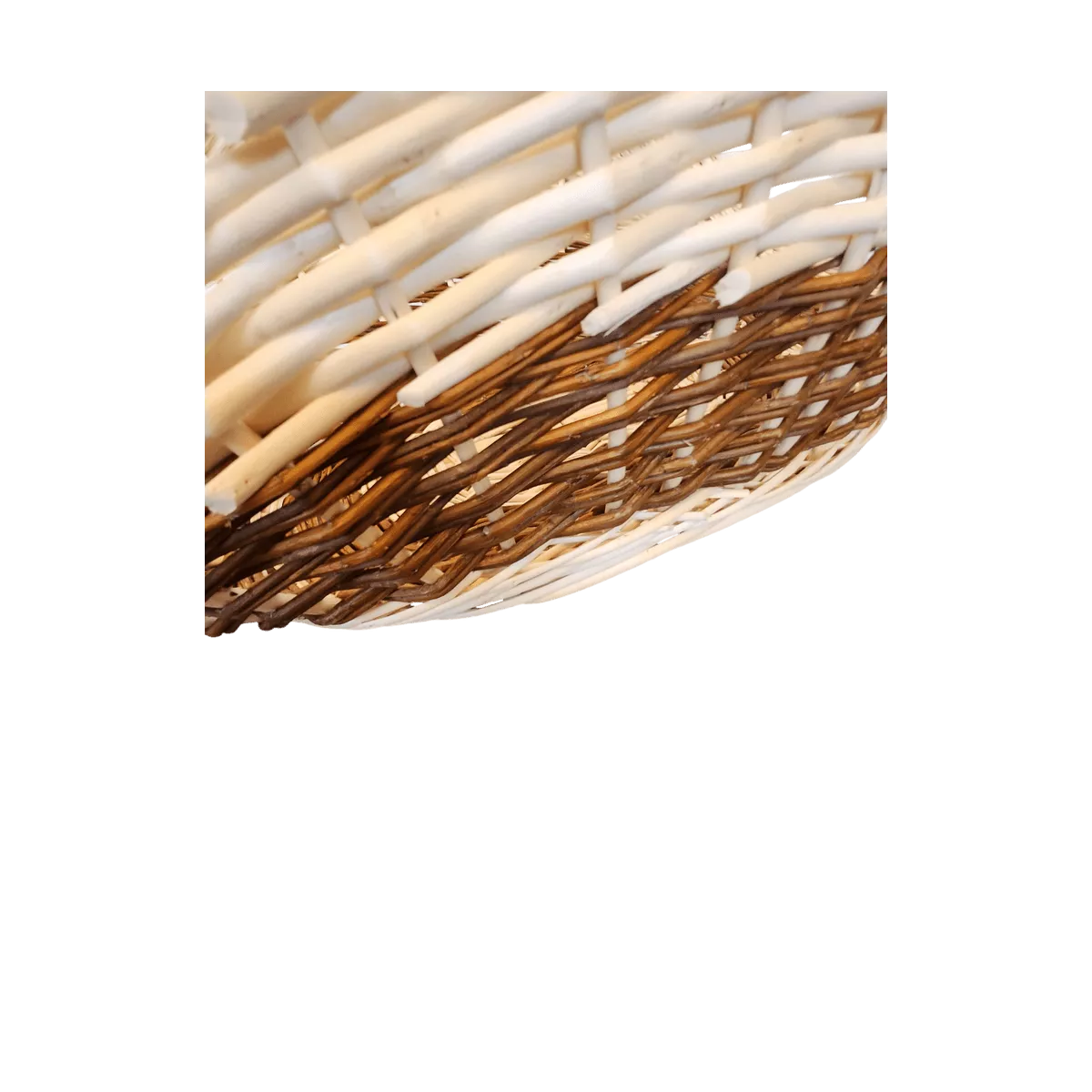 Panier à bois Clemence Osier Naturel 65x40