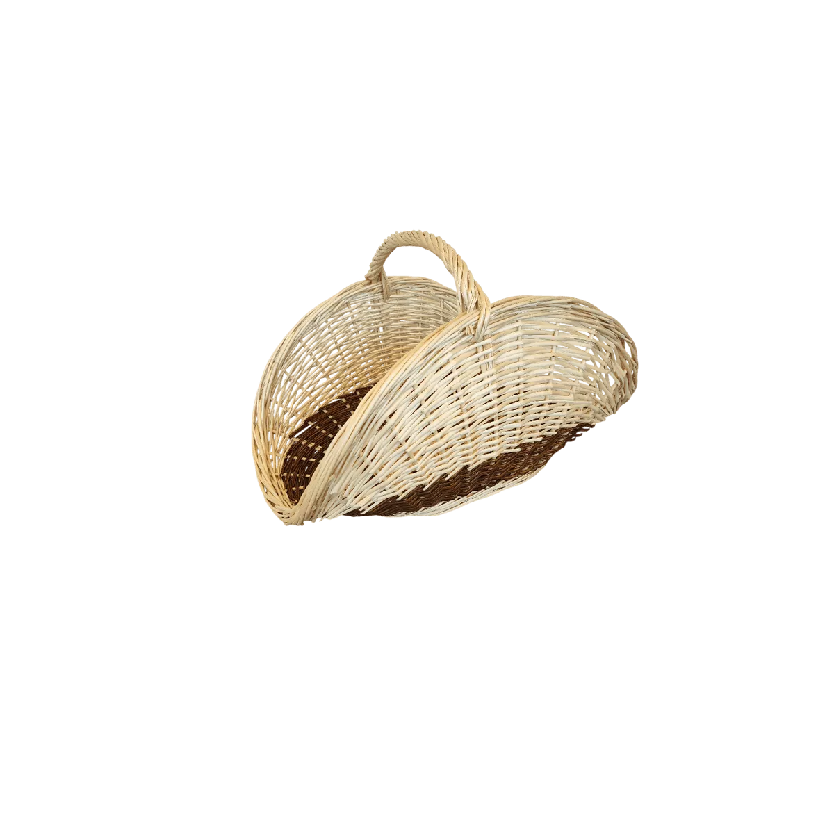 Panier à bois Clemence Osier Naturel 65x40