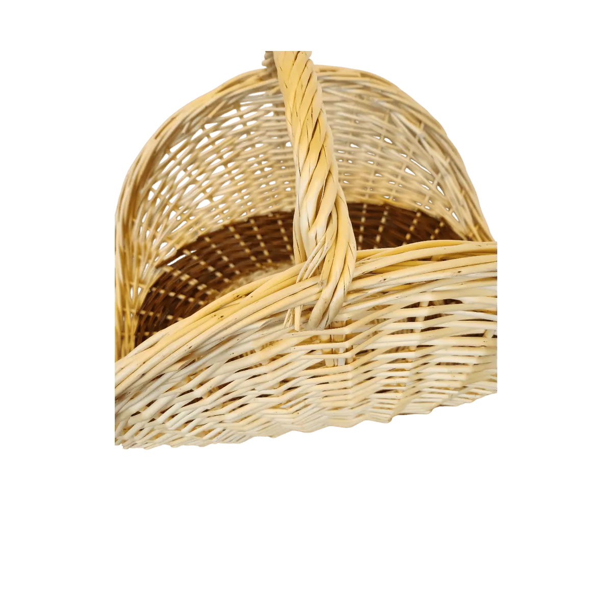 Panier à bois Clemence Osier Naturel 65x40