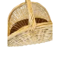 Panier à bois Clemence Osier Naturel 65x40
