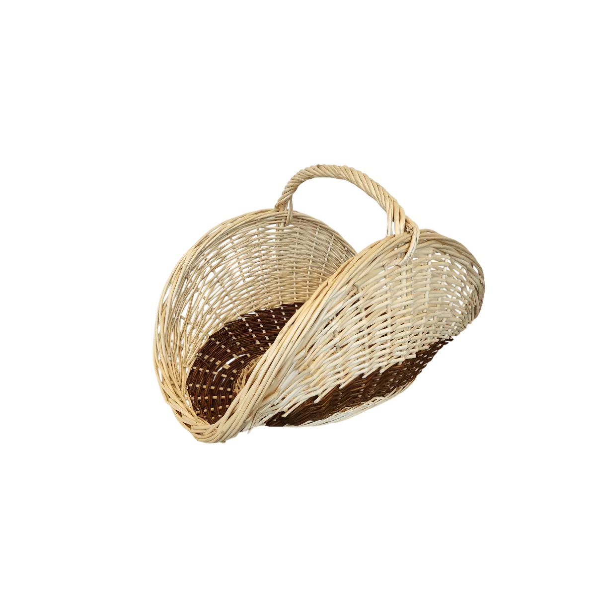 Panier à bois Clemence Osier Naturel 65x40