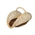 Panier à bois Clemence Osier Naturel 65x40