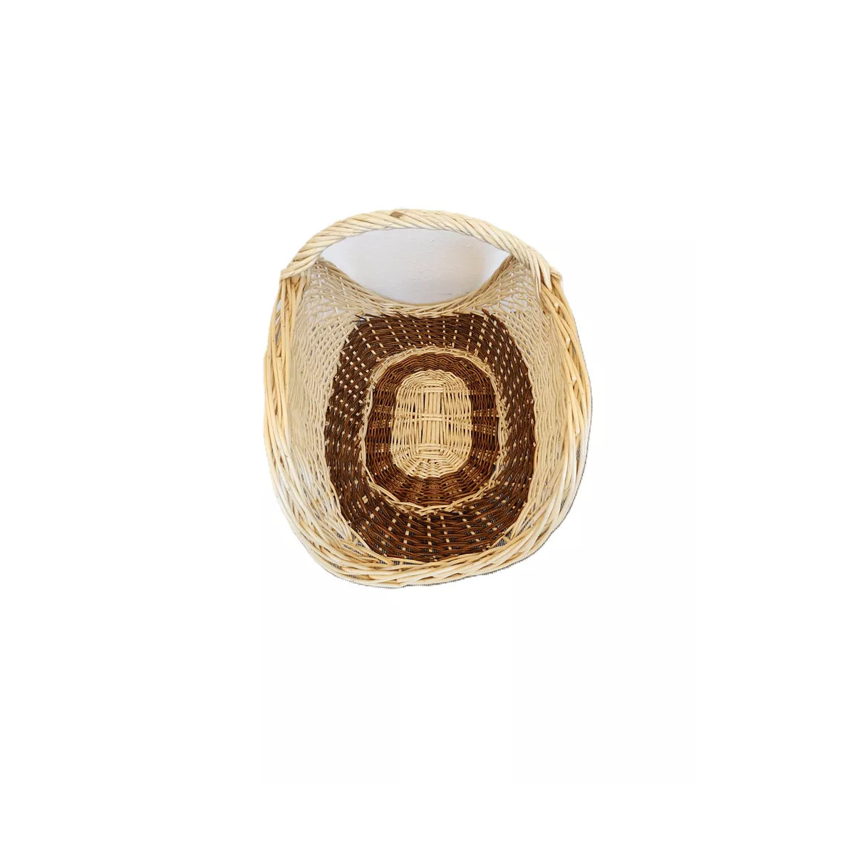 Panier à bois Clemence Osier Naturel 65x40