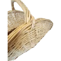 Panier à bois Clemence Osier Naturel 65x40