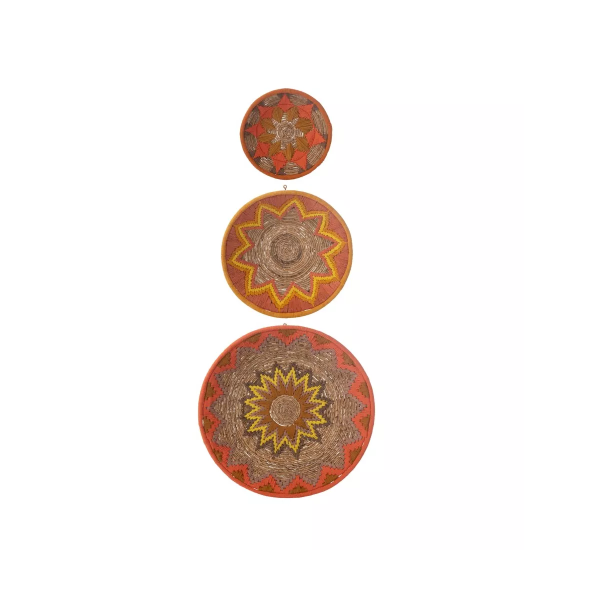 3 Decorations Murales Bananier Orange
