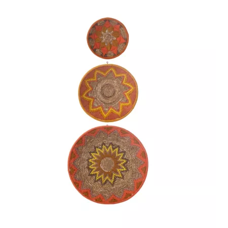 3 Decorations Murales Bananier Orange