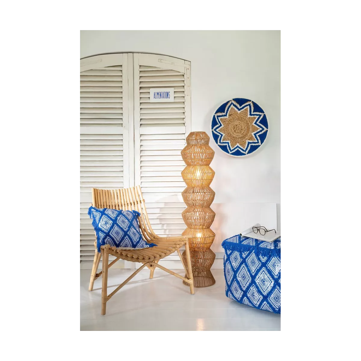 3 Decorations Murales Bananier Bleu