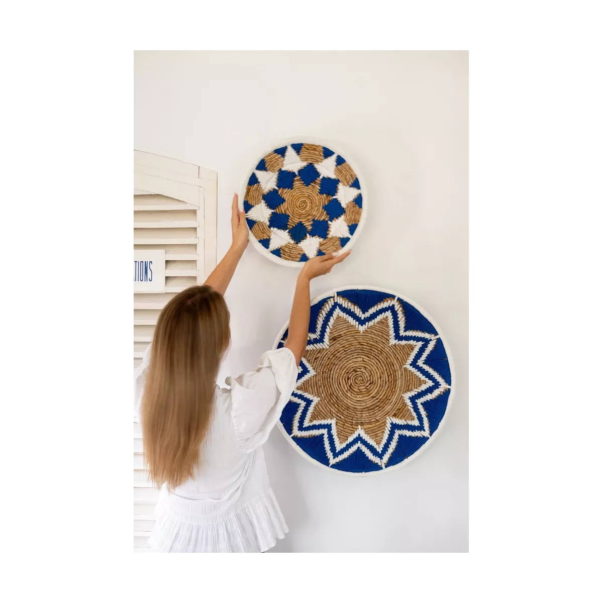 3 Decorations Murales Bananier Bleu