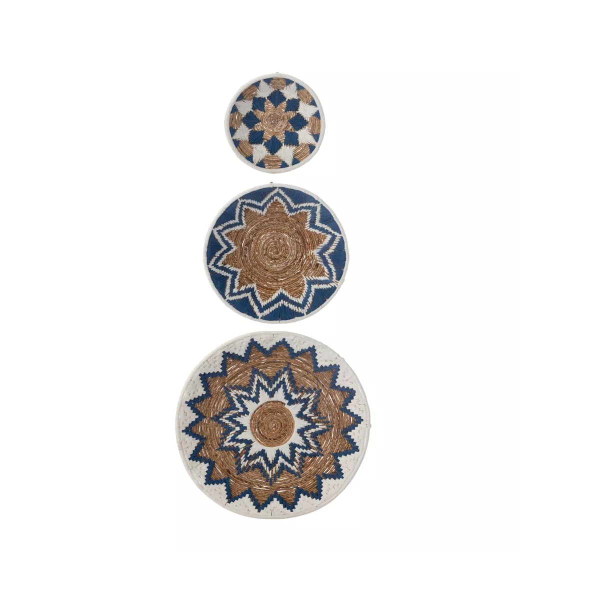 3 Decorations Murales Bananier Bleu