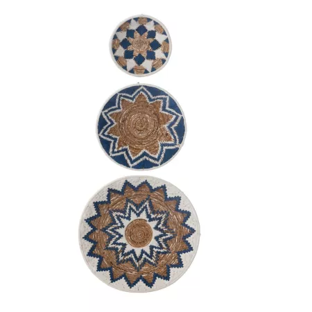 3 Decorations Murales Bananier Bleu