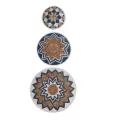 3 Decorations Murales Bananier Bleu