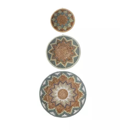 3 Decorations Murales Bananier Gris