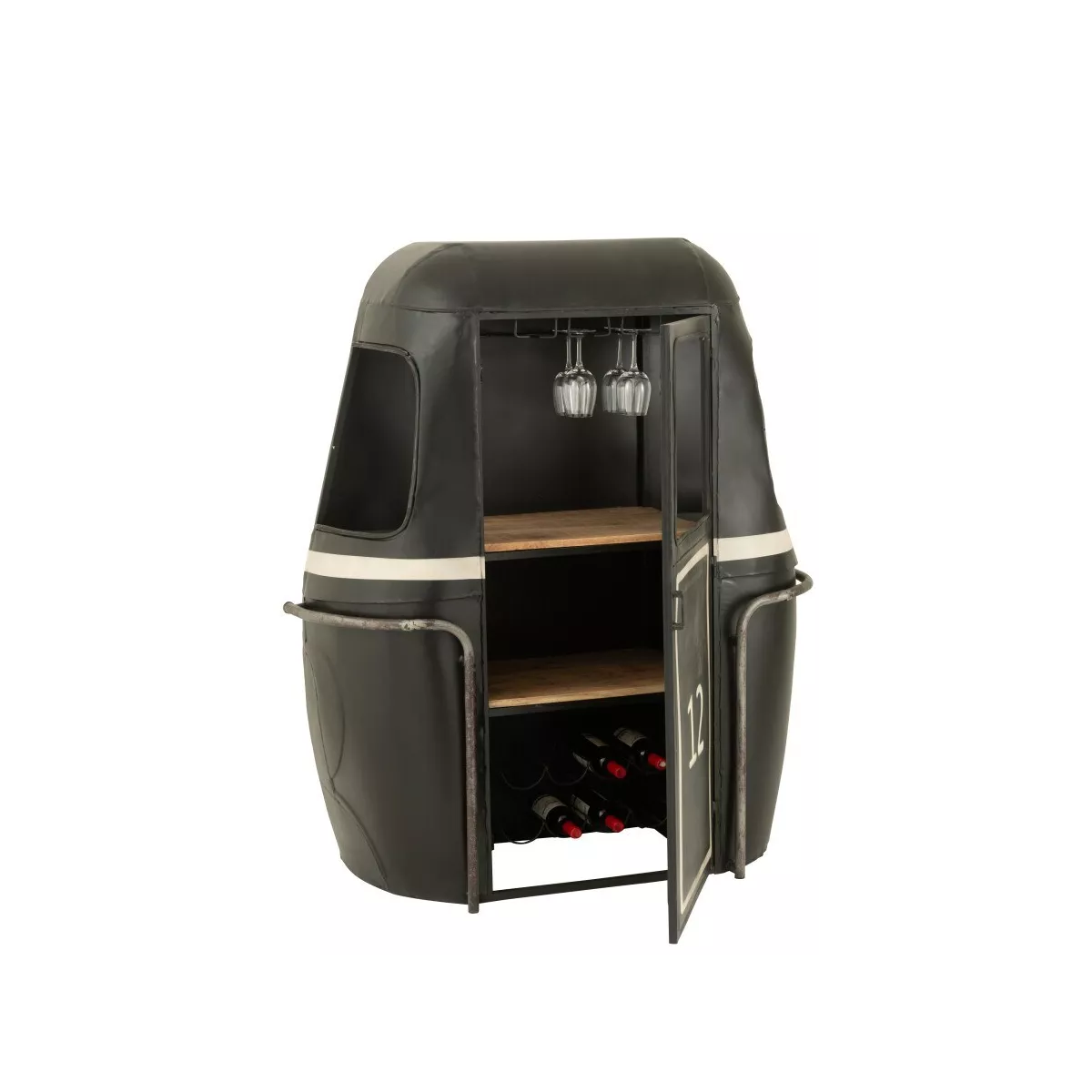Meuble Bar Cabine Téléphérique Noir