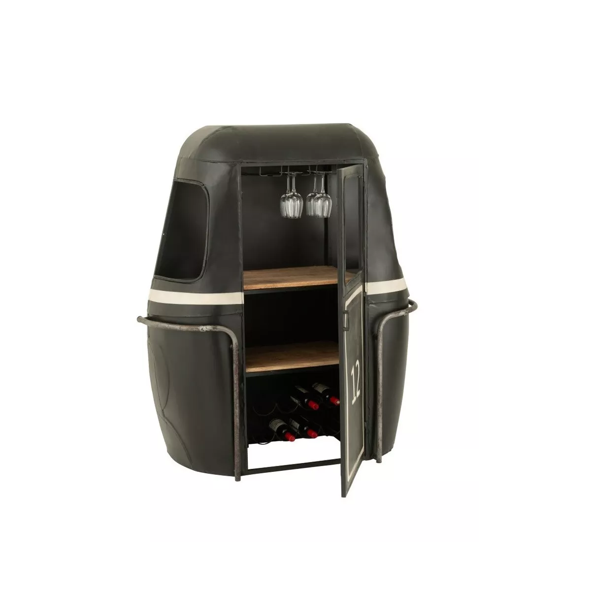 Meuble Bar Cabine Téléphérique Noir