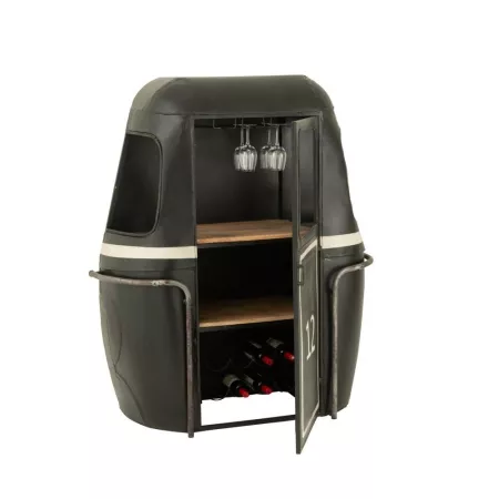 Meuble Bar Cabine Téléphérique Noir
