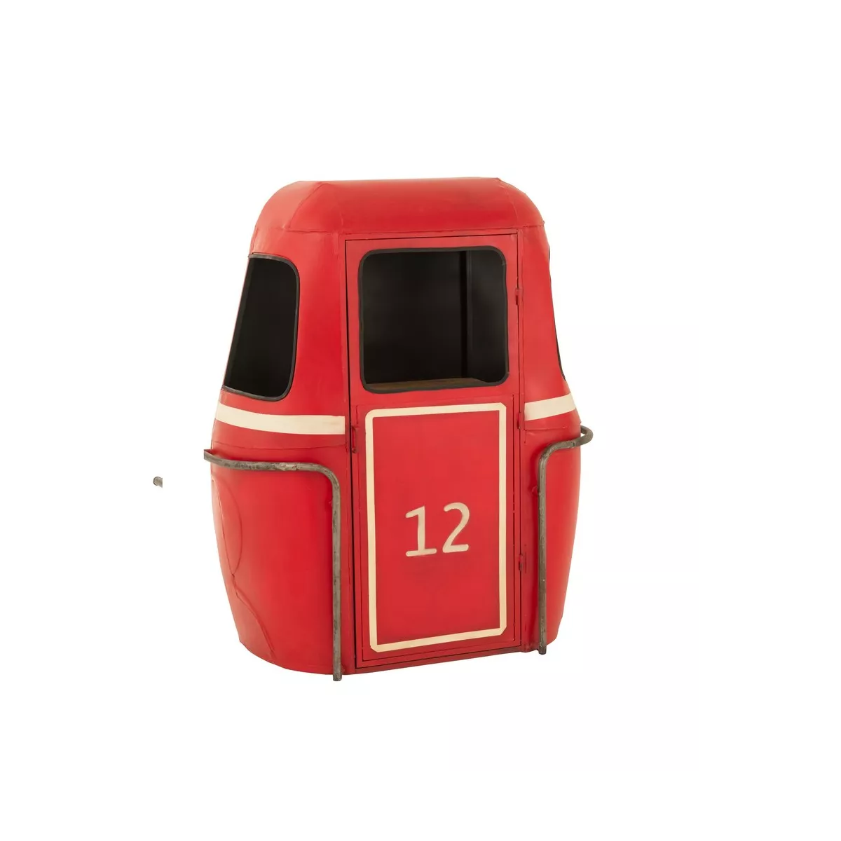 Meuble Bar Cabine Téléphérique Rouge