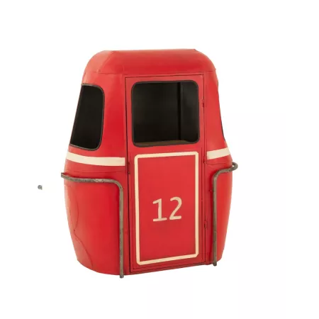 Meuble Bar Cabine Téléphérique Rouge
