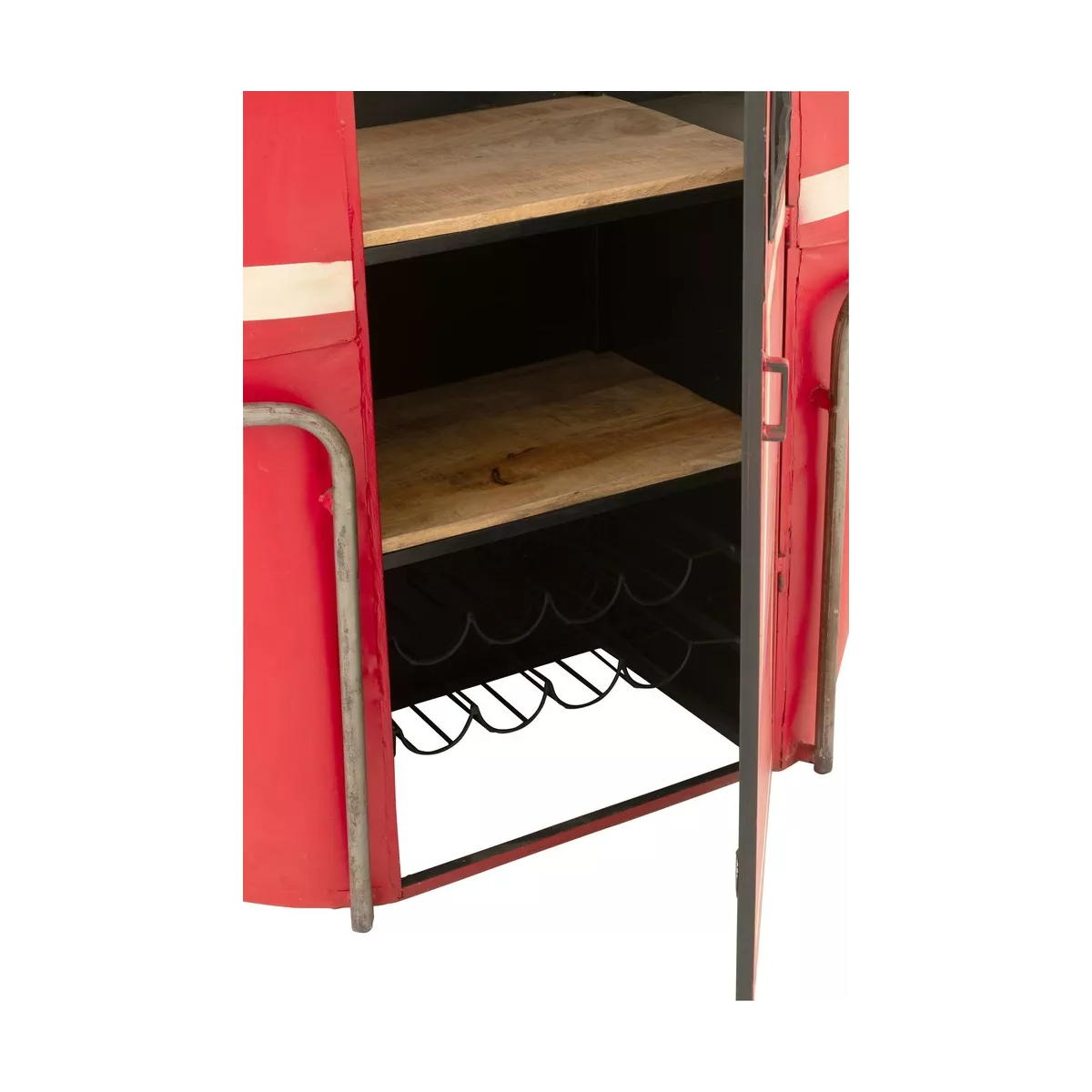 Meuble Bar Cabine Téléphérique Rouge
