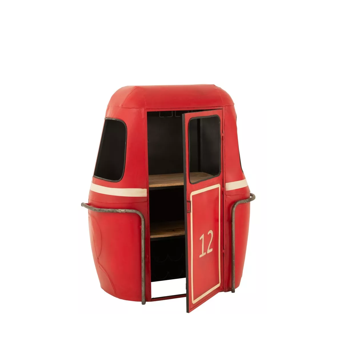 Meuble Bar Cabine Téléphérique Rouge