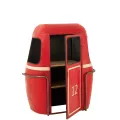 Meuble Bar Cabine Téléphérique Rouge