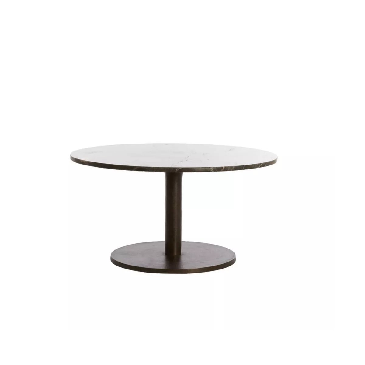 Table Basse Pazo 76x76 en Marbre Brun