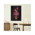 Tableau Romaric, la petite fille et le ballon 50x70