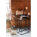 Console Série de 3 en Aluminium Rouille 53 cm