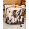 Coussin Binet - Lionceaux 45x45