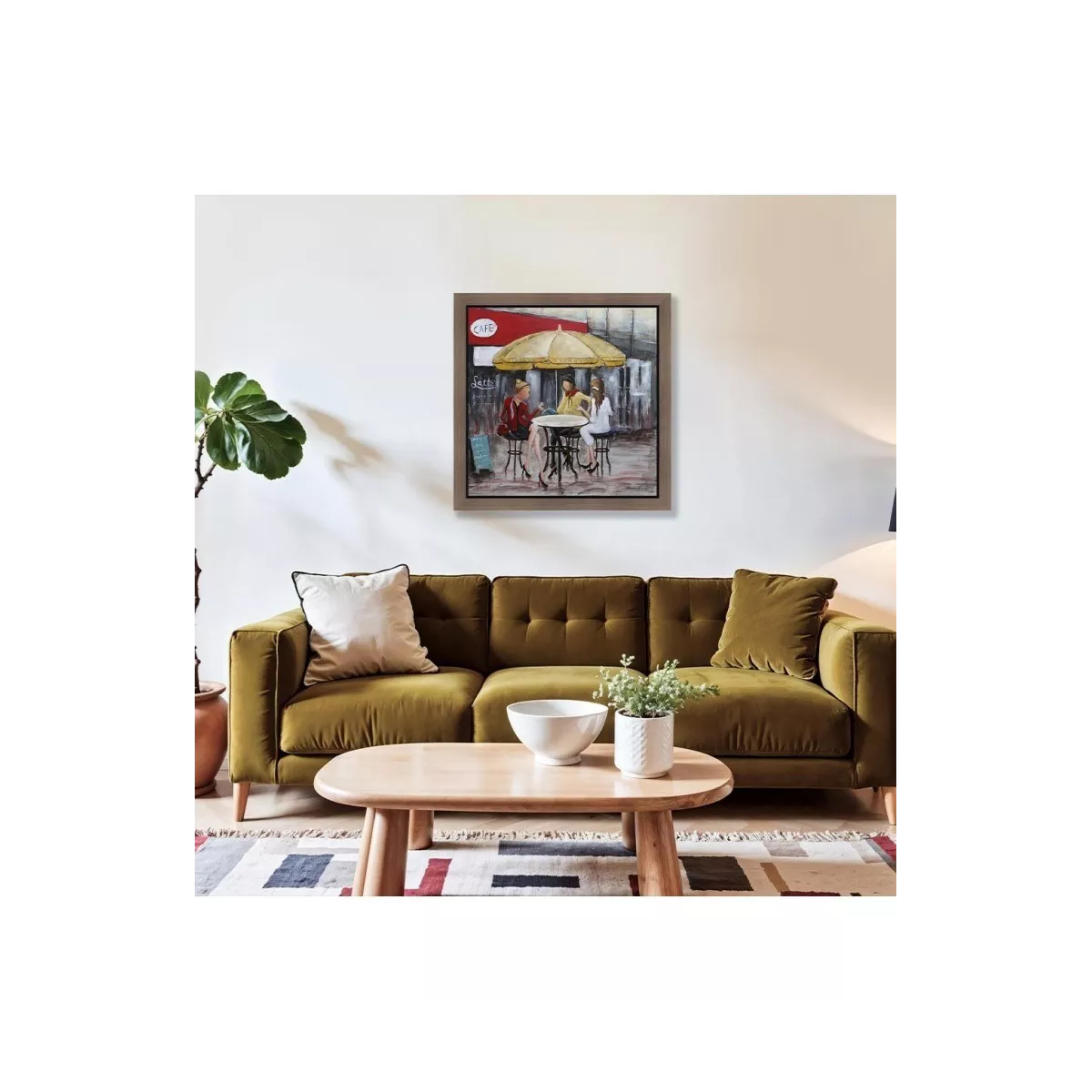 Tableau 3 Copines au Café 92x92