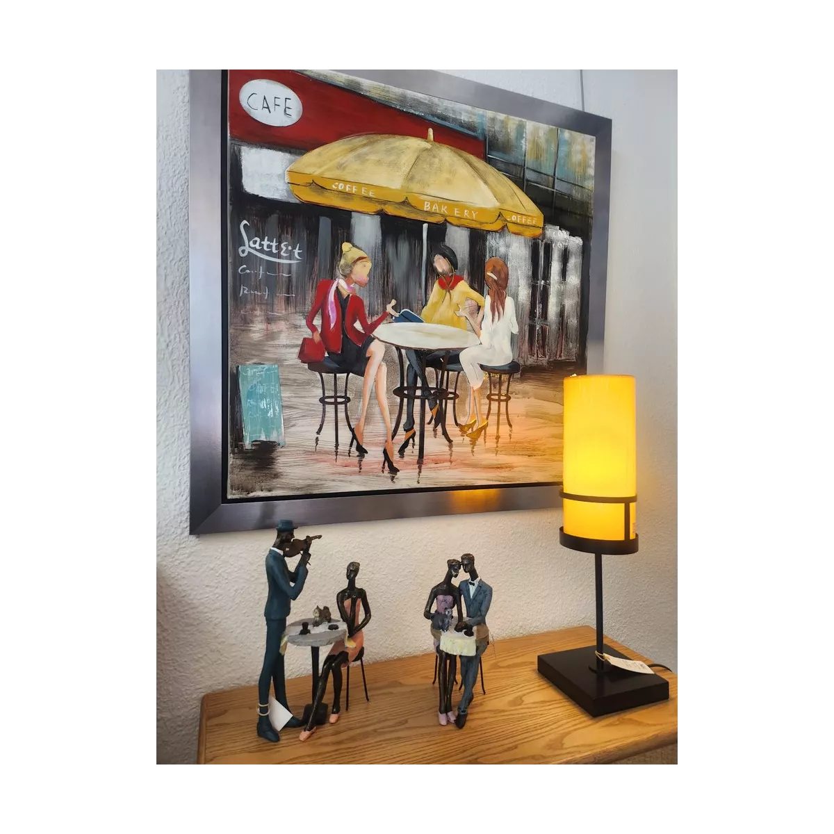 Tableau 3 Copines au Café 92x92