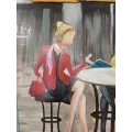 Tableau 3 Copines au Café 92x92