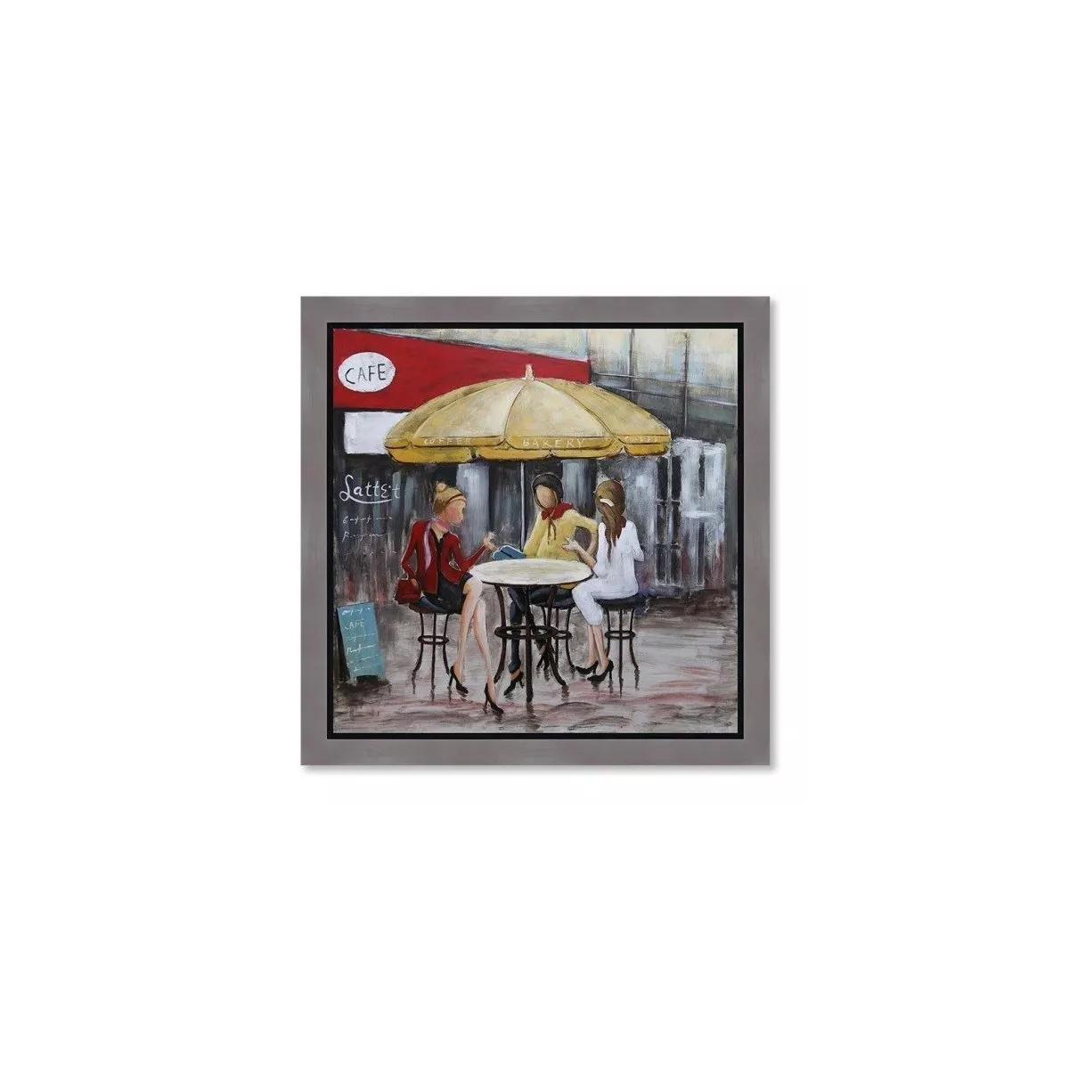 Tableau 3 Copines au Café 92x92