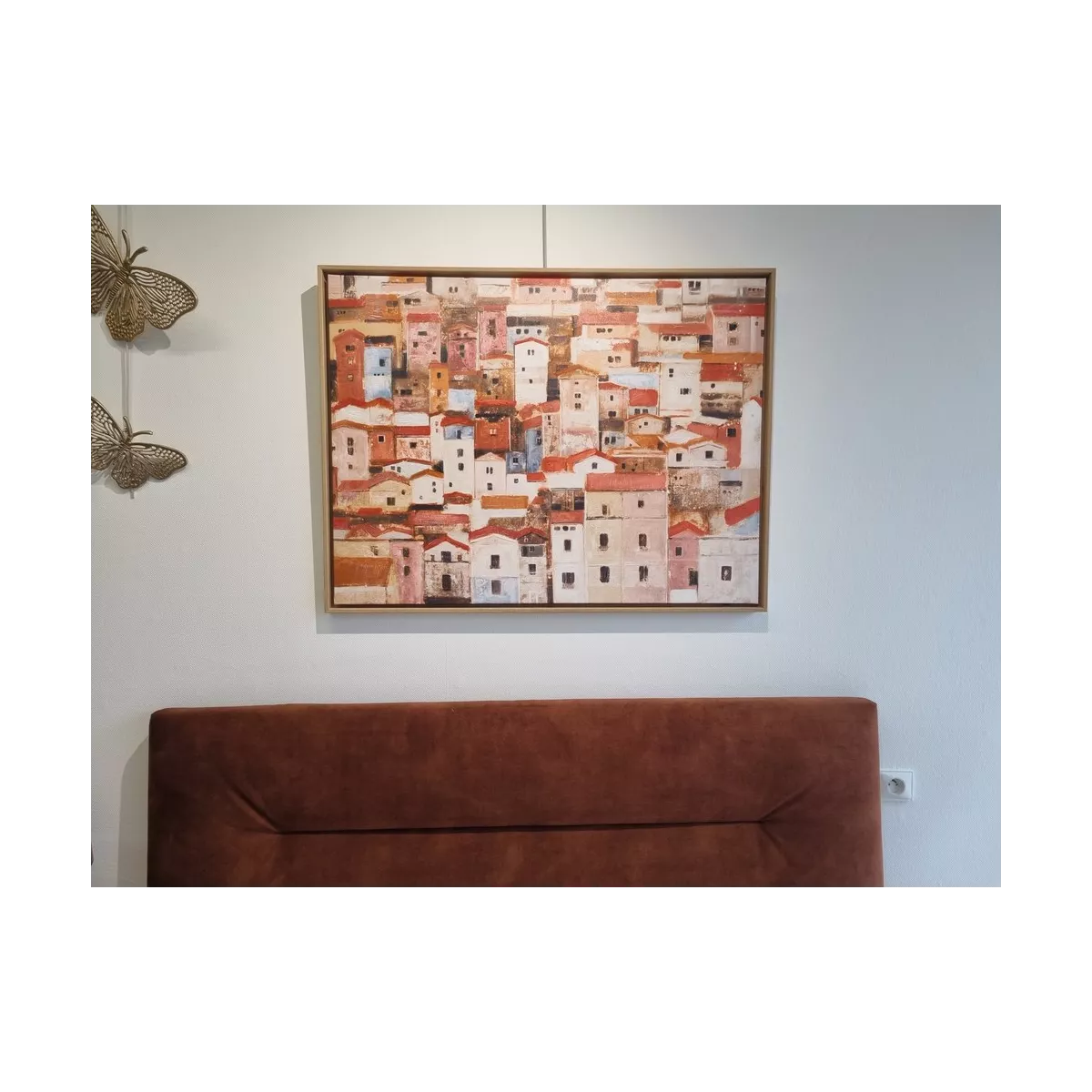 Tableau Maisons Ocres 100x75