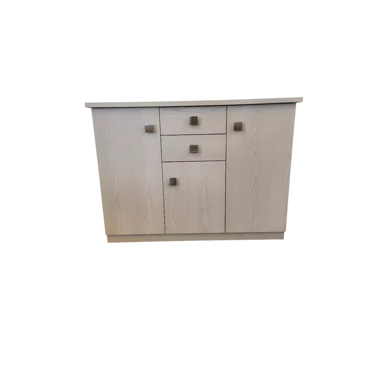 Meuble Naxos Blanc 124x37 : 3 Portes et 2 Tiroirs
