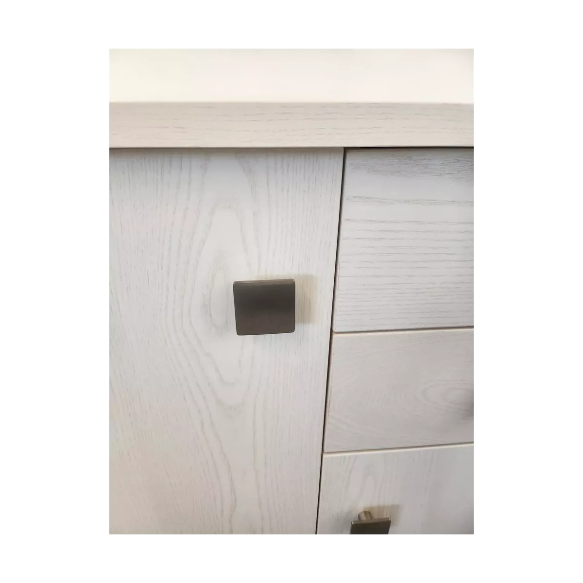 Meuble Naxos Blanc 124x37 : 3 Portes et 2 Tiroirs
