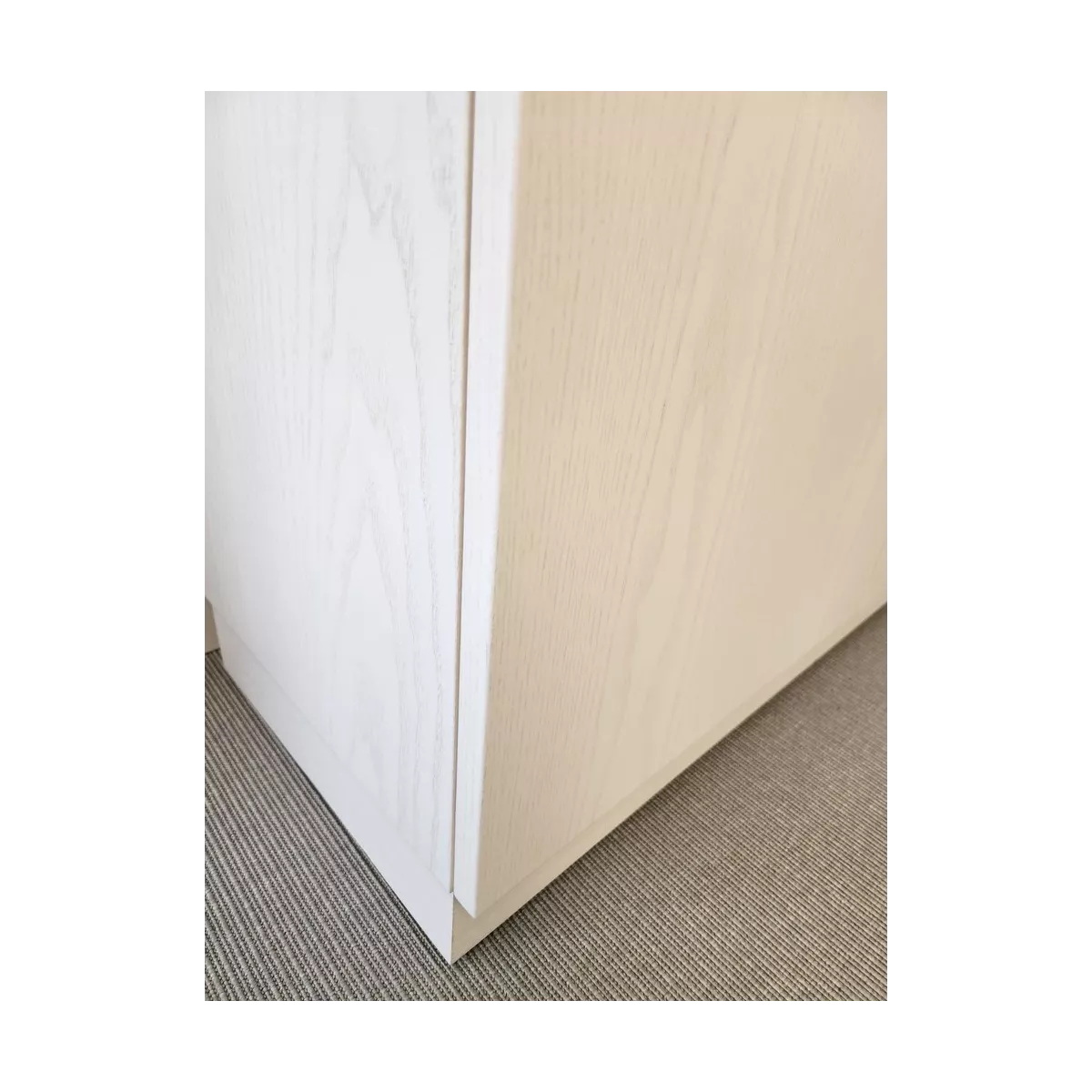 Meuble Naxos Blanc 124x37 : 3 Portes et 2 Tiroirs