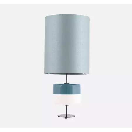 Lampe Louzieh h.89cm Bleu