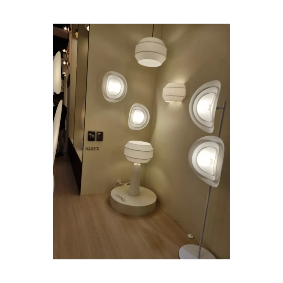 Lampadaire Selenitis h180