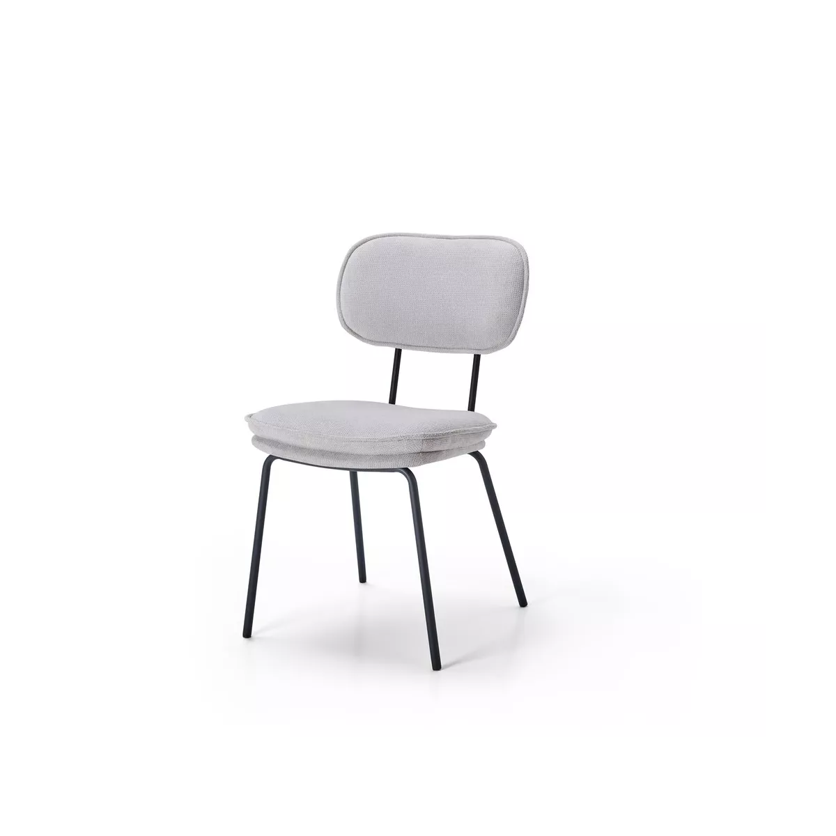 Chaise Retro Gris Clair