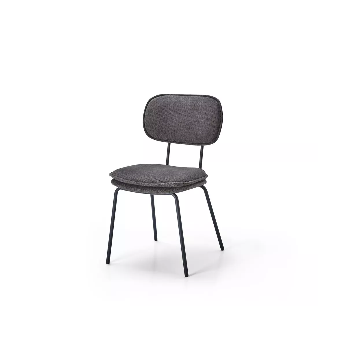 Chaise Retro Gris Foncé