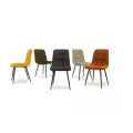 Chaise Folk Moutarde