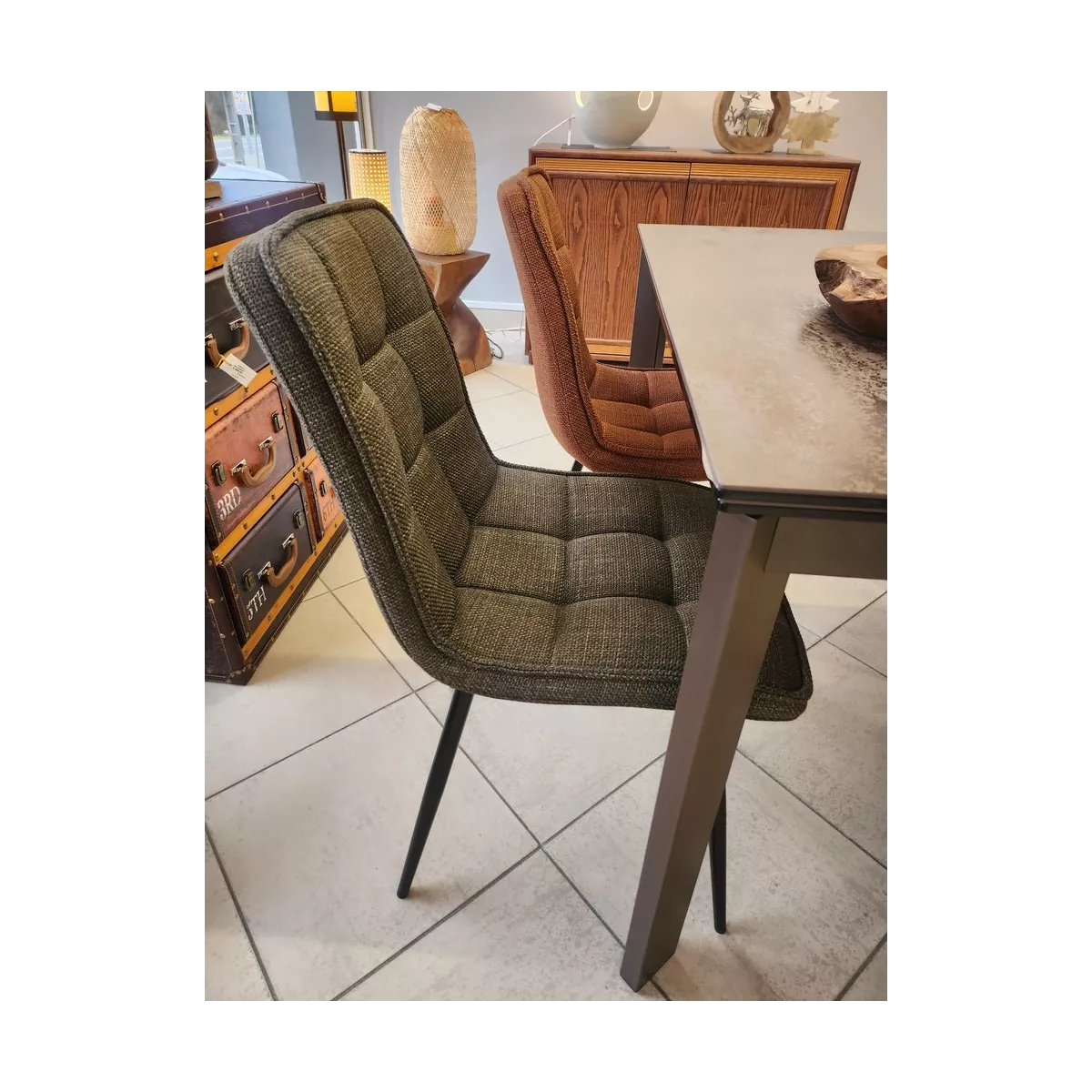 Chaise Folk Gris Clair