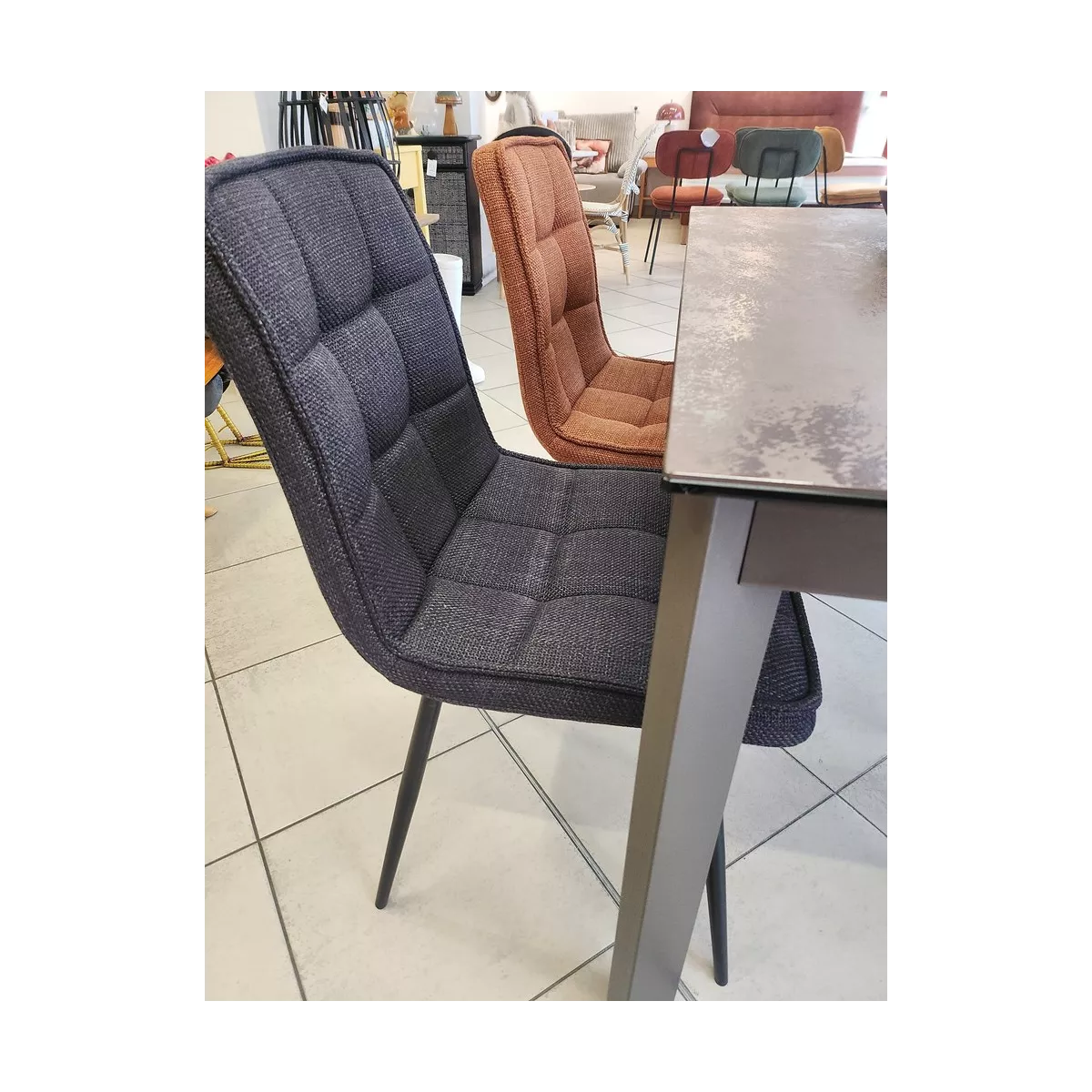 Chaise Folk Gris Foncé
