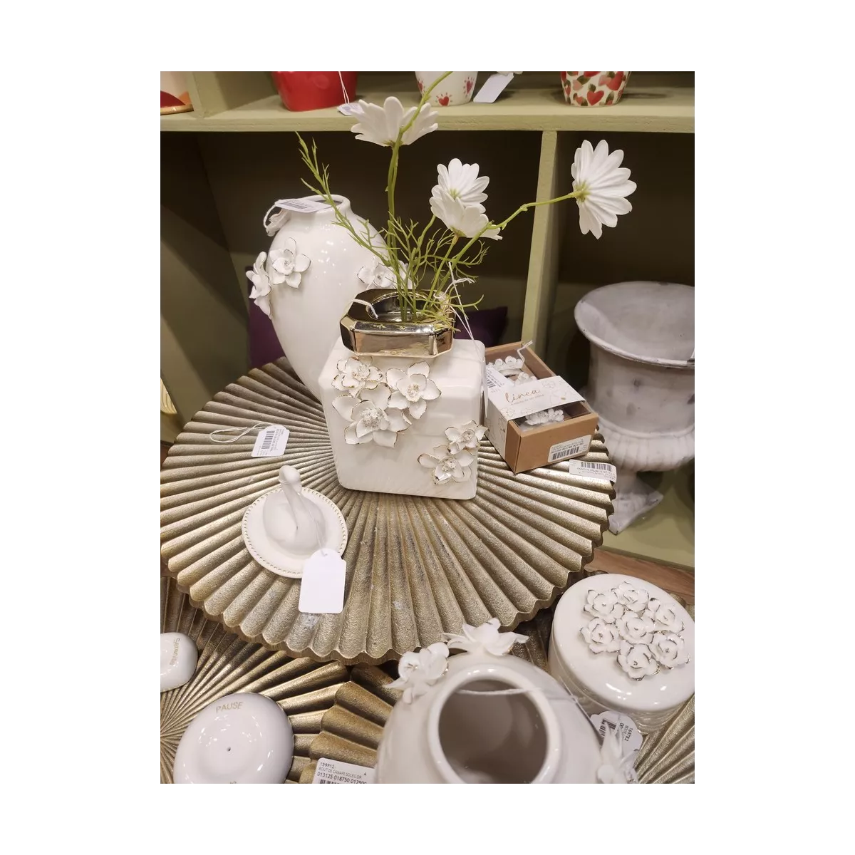 Vase Flacon Fleurs Linéa