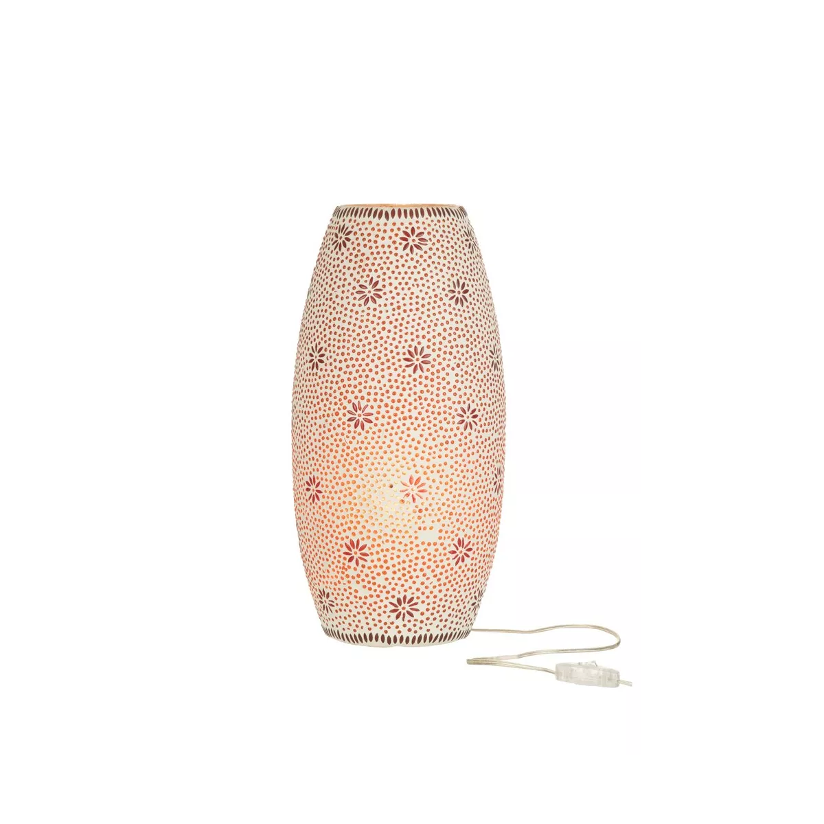 Lampe Mosaique Bram Orange H.42cm