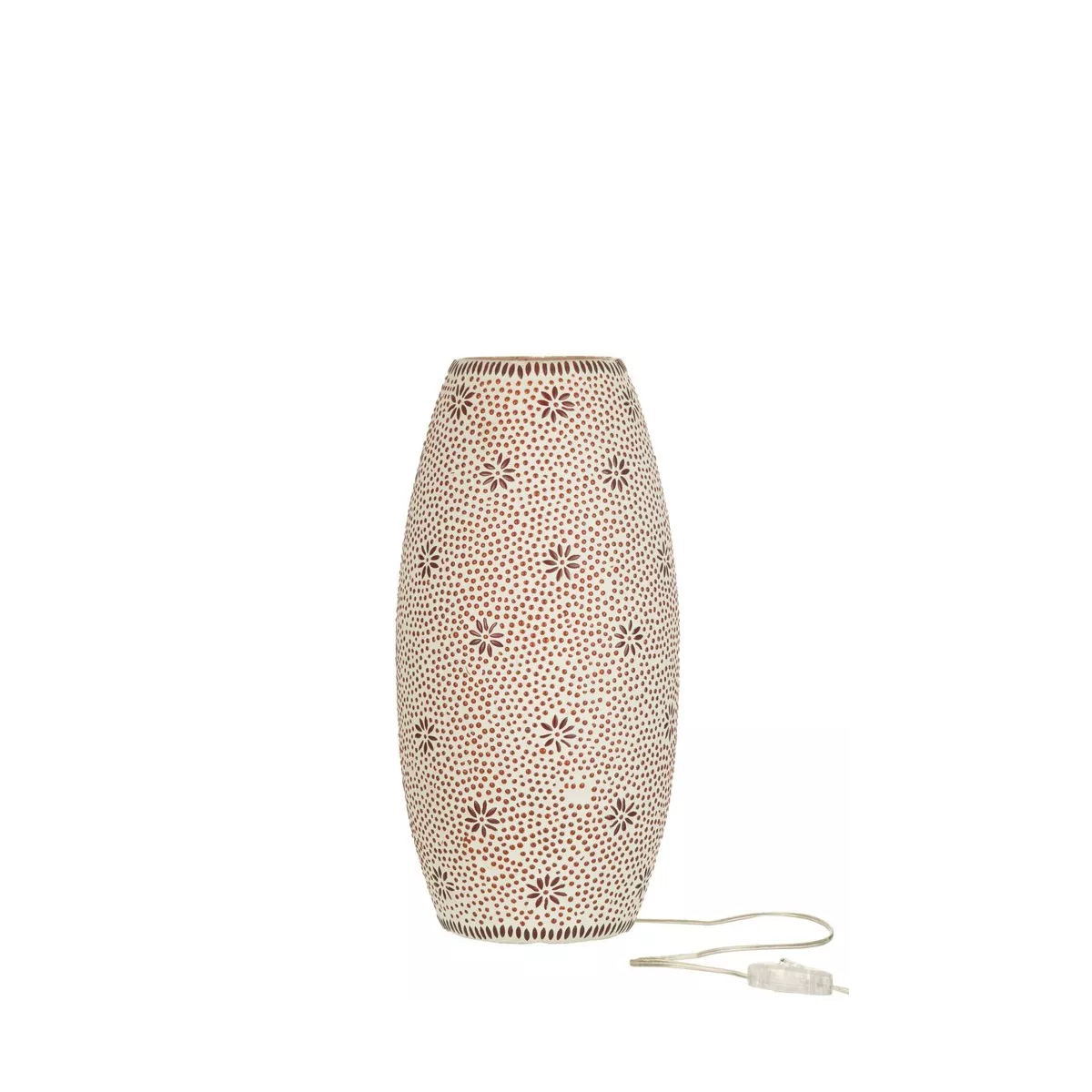 Lampe Mosaique Bram Orange H.42cm