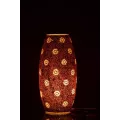 Lampe Mosaique Bram Orange H.42cm